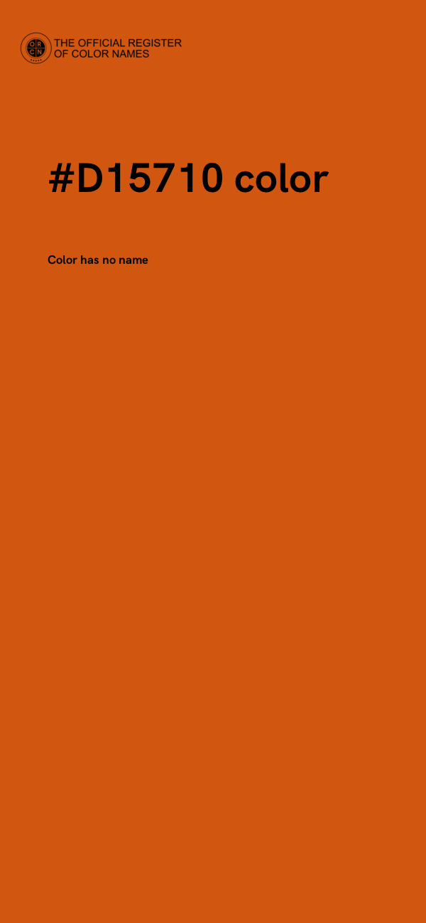 #D15710 color image