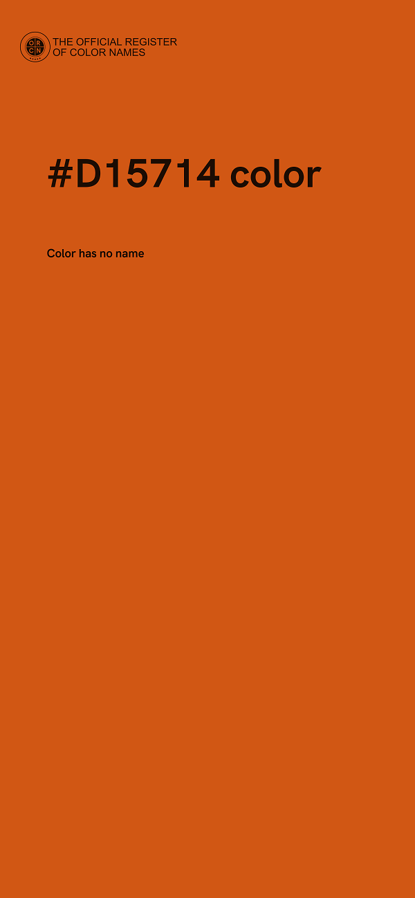 #D15714 color image