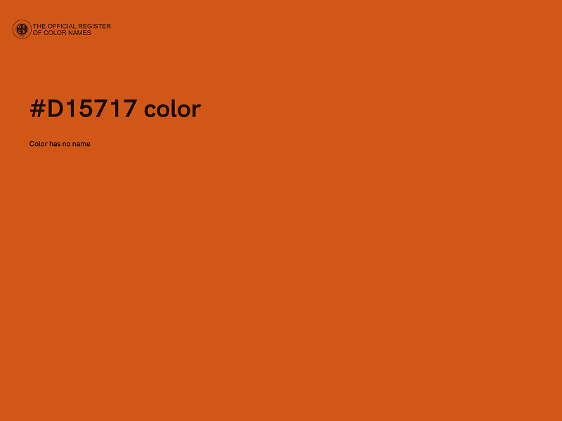 #D15717 color image