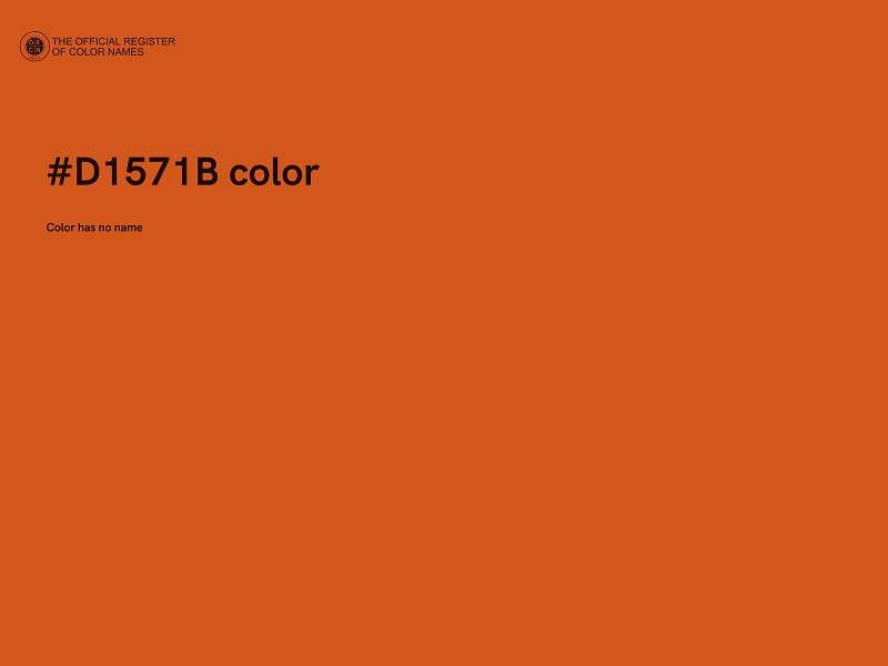 #D1571B color image