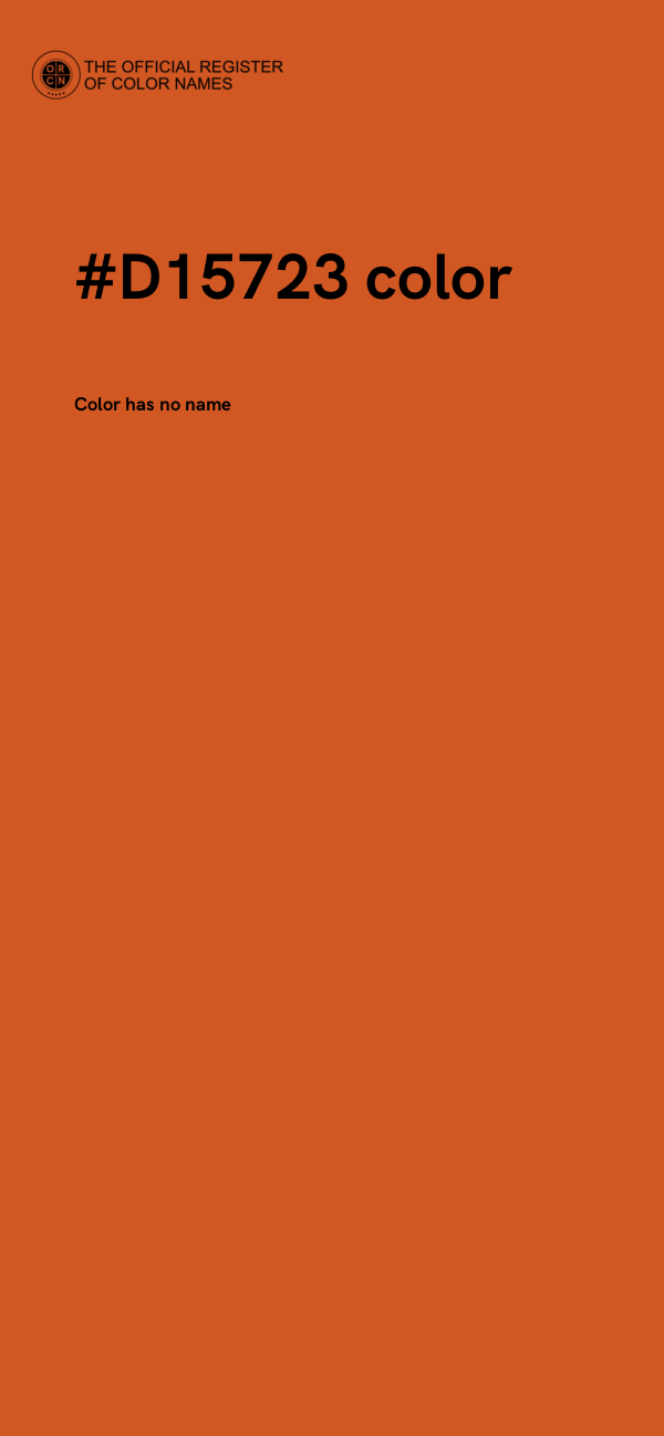 #D15723 color image