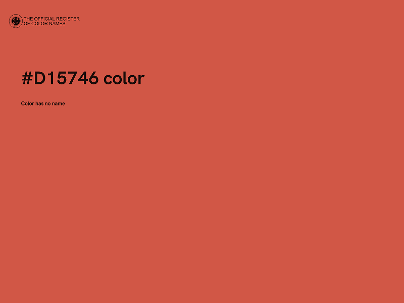 #D15746 color image