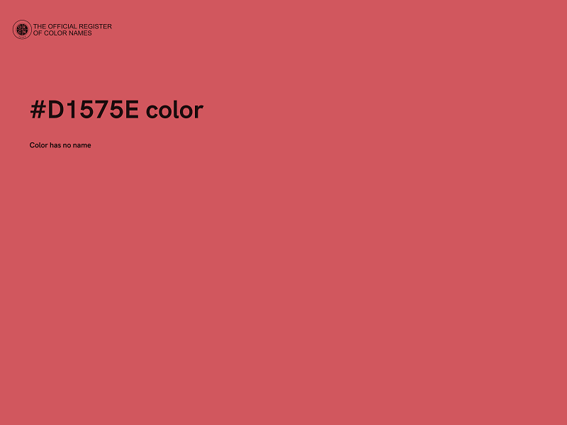 #D1575E color image