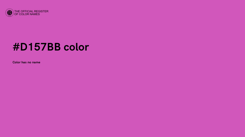 #D157BB color image