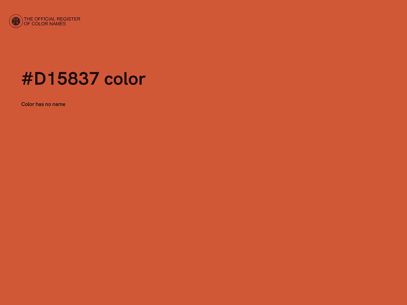 #D15837 color image