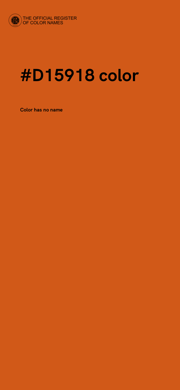 #D15918 color image