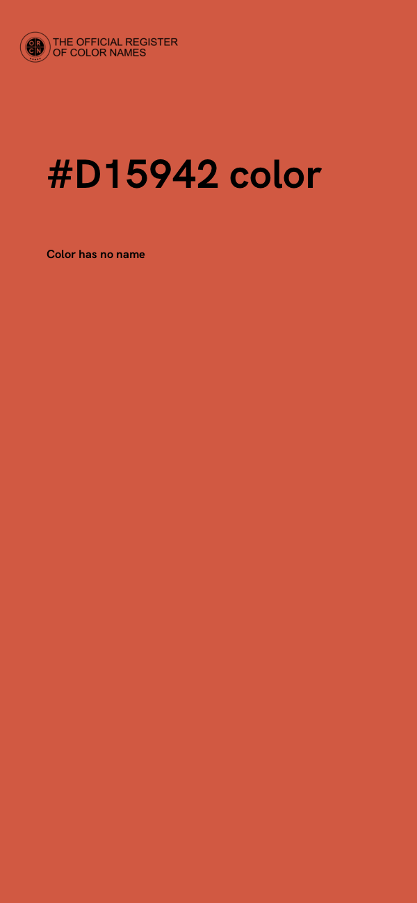 #D15942 color image