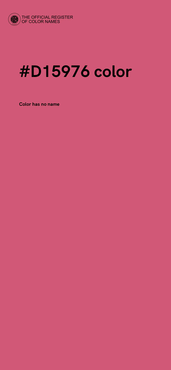 #D15976 color image
