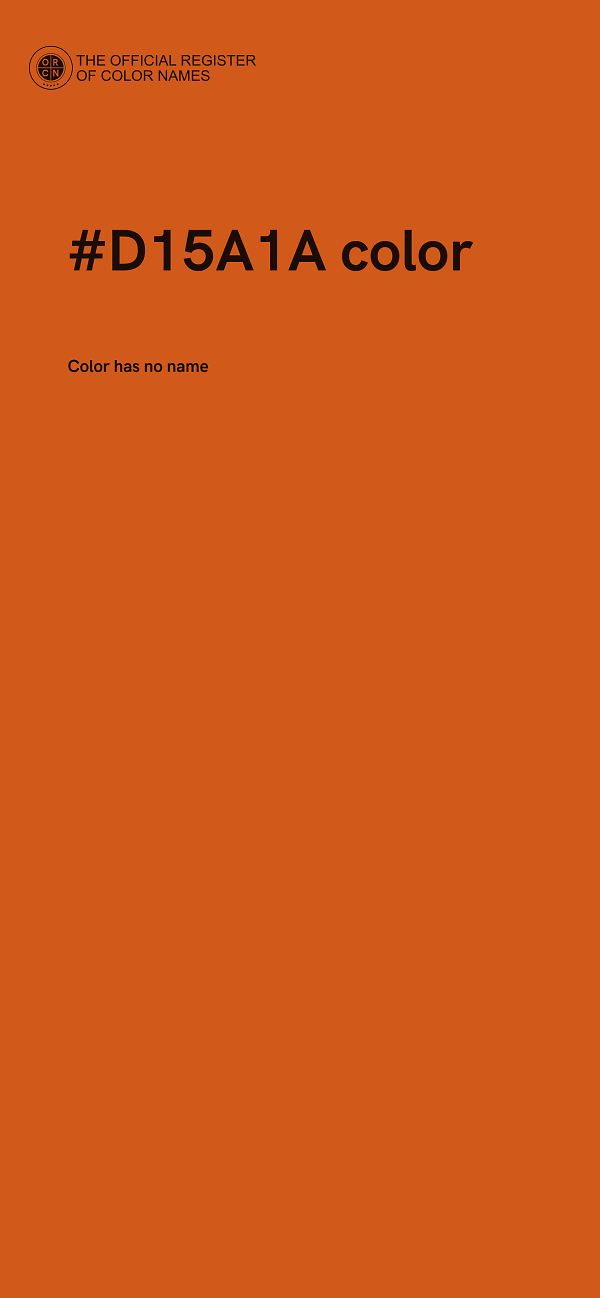 #D15A1A color image