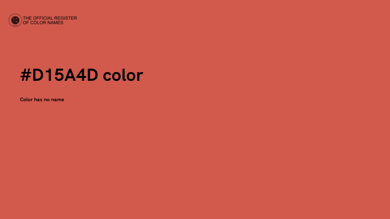 #D15A4D color image