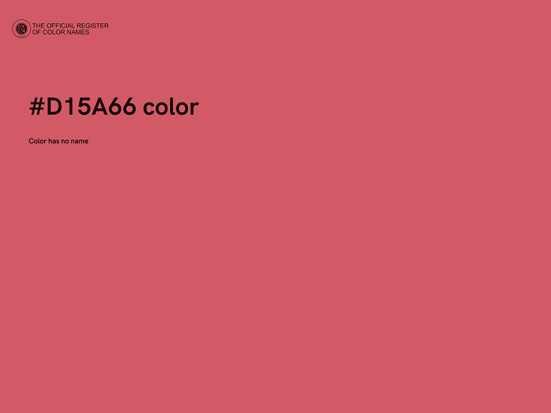 #D15A66 color image