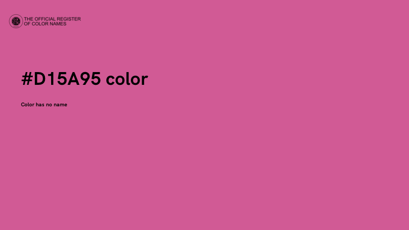 #D15A95 color image