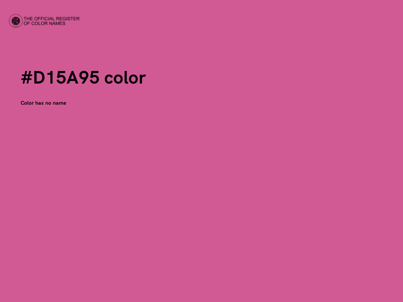 #D15A95 color image