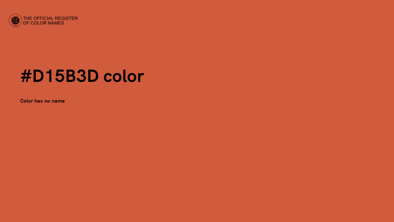 #D15B3D color image