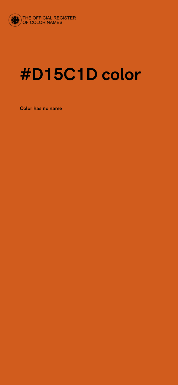 #D15C1D color image