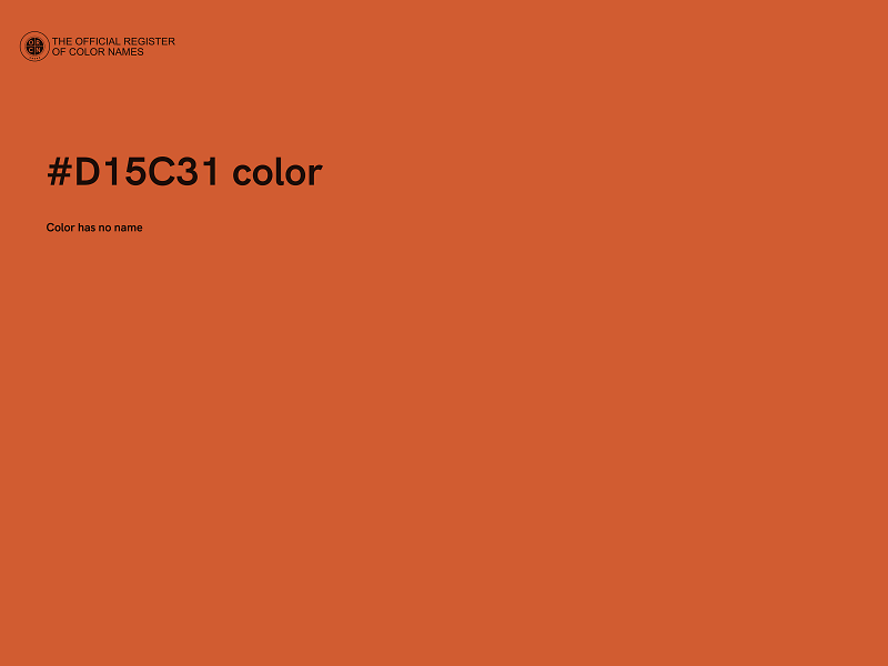 #D15C31 color image