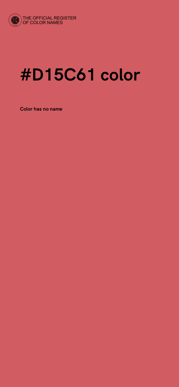 #D15C61 color image