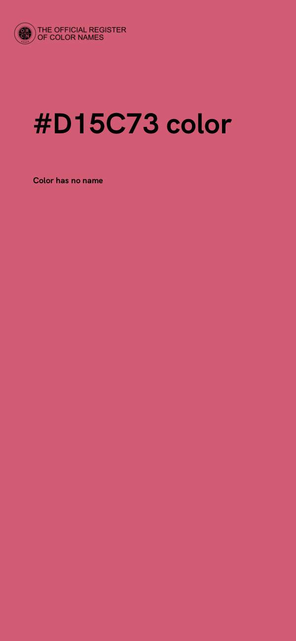 #D15C73 color image