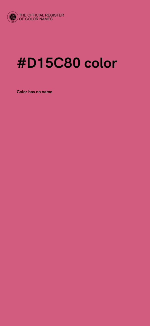 #D15C80 color image