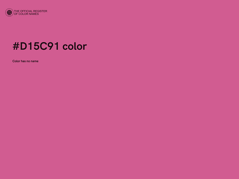 #D15C91 color image