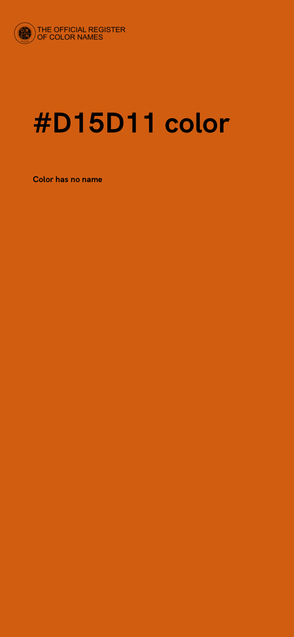 #D15D11 color image
