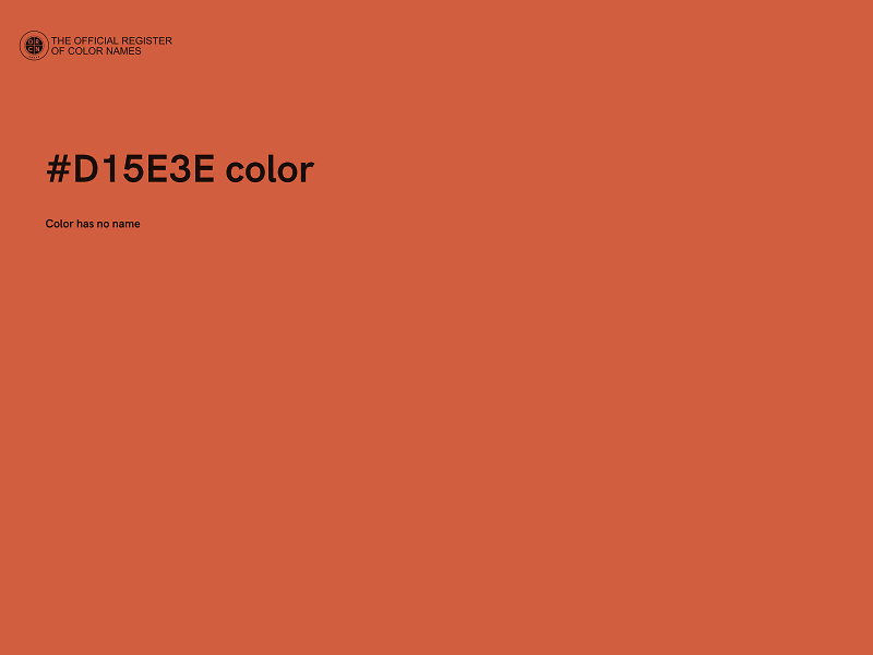 #D15E3E color image