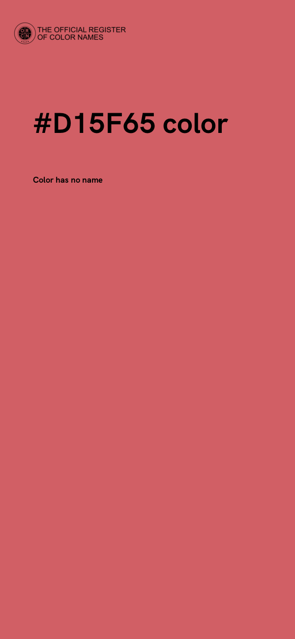 #D15F65 color image