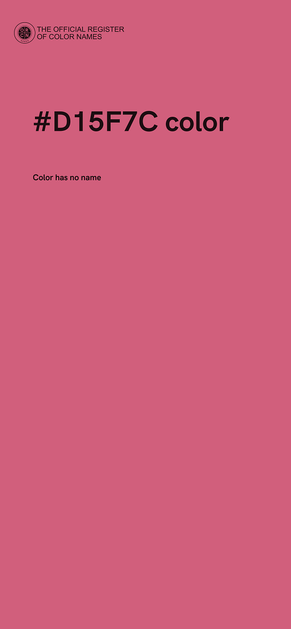 #D15F7C color image
