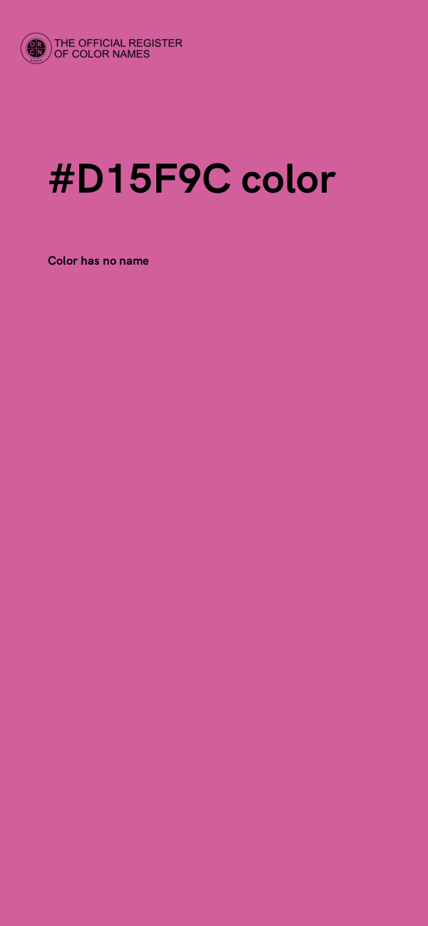 #D15F9C color image