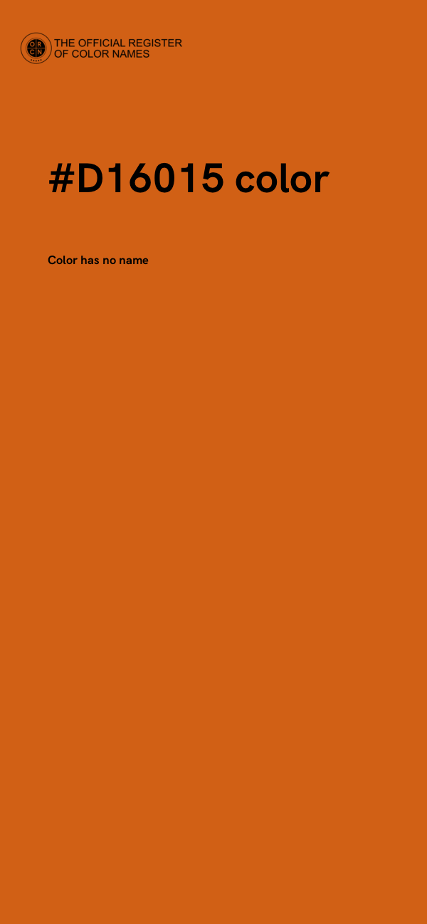 #D16015 color image