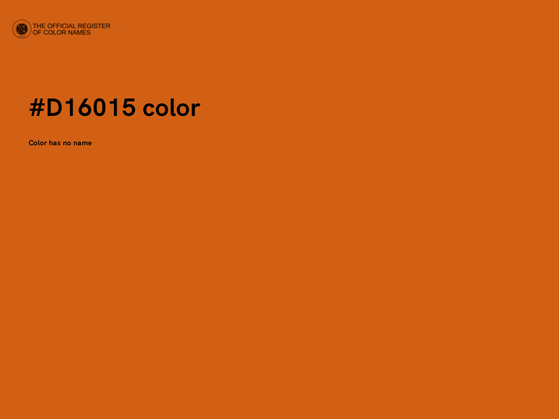 #D16015 color image