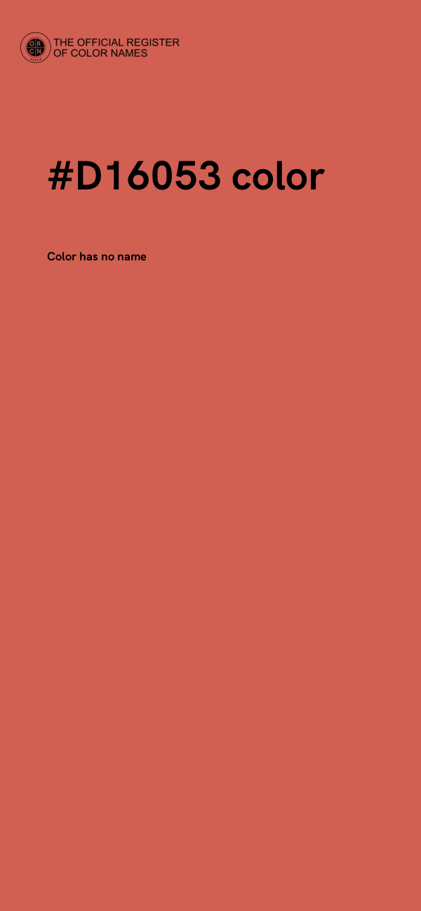 #D16053 color image