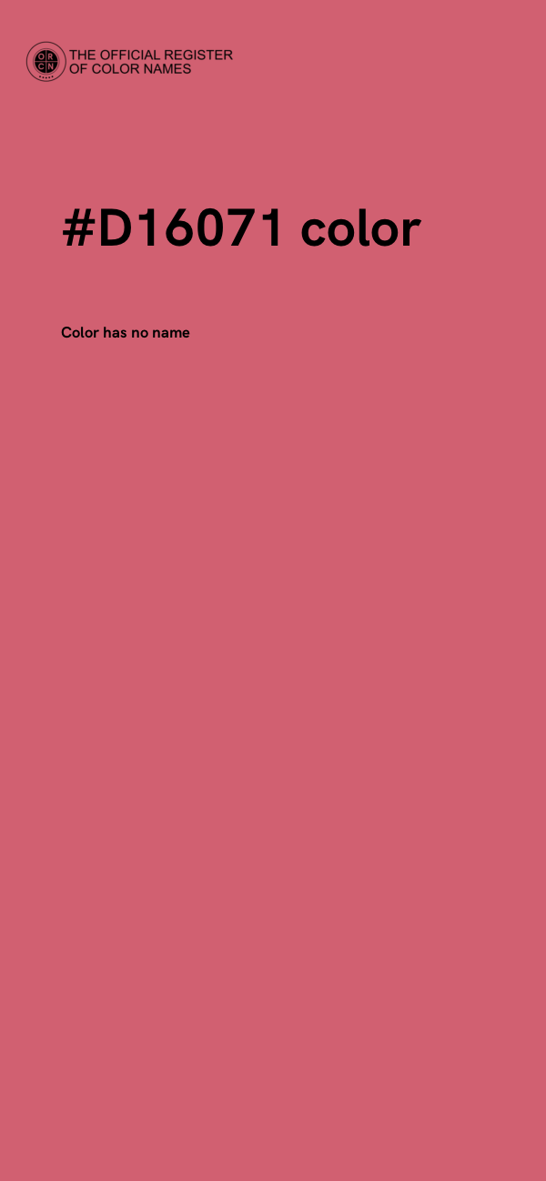 #D16071 color image