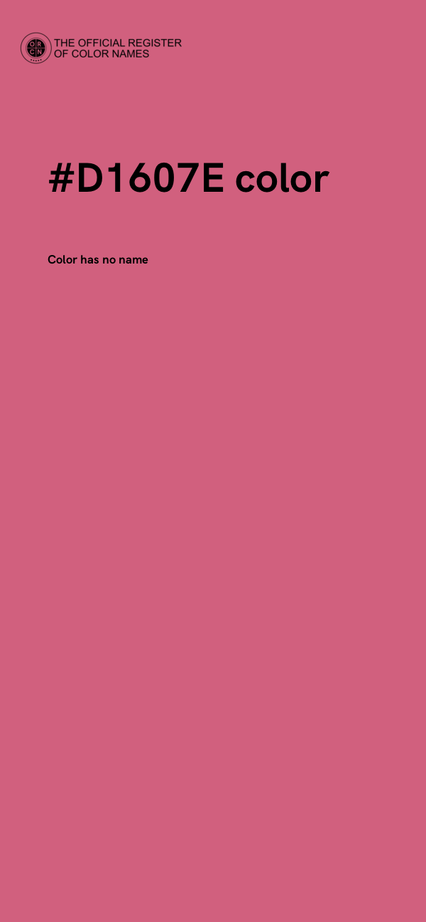 #D1607E color image