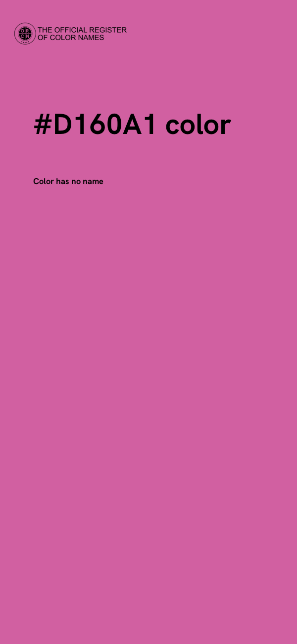#D160A1 color image