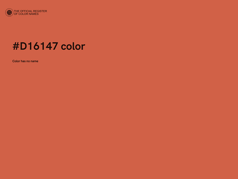 #D16147 color image