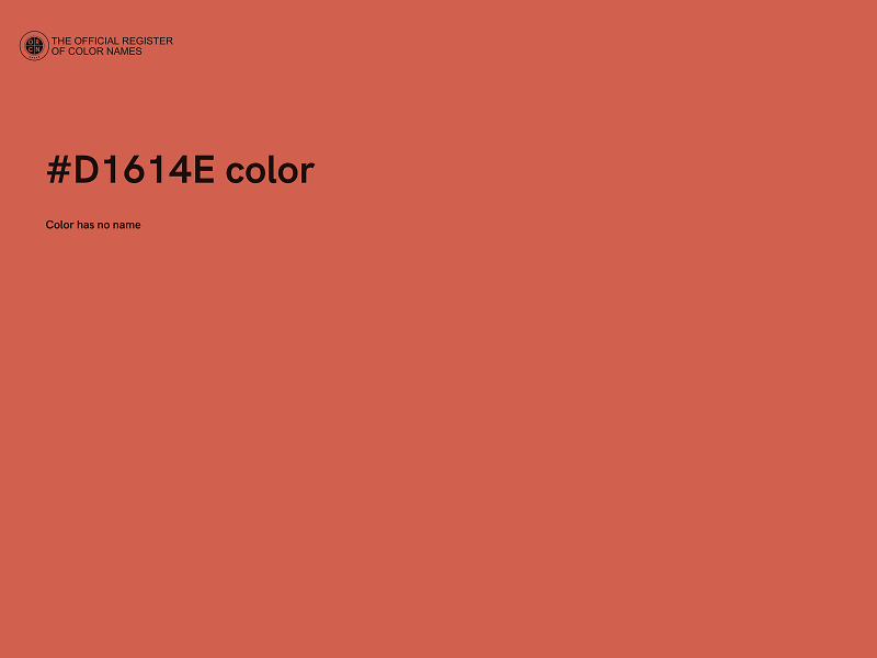 #D1614E color image