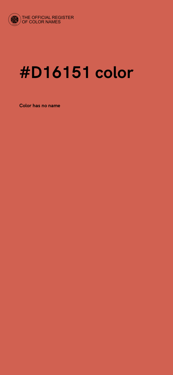 #D16151 color image