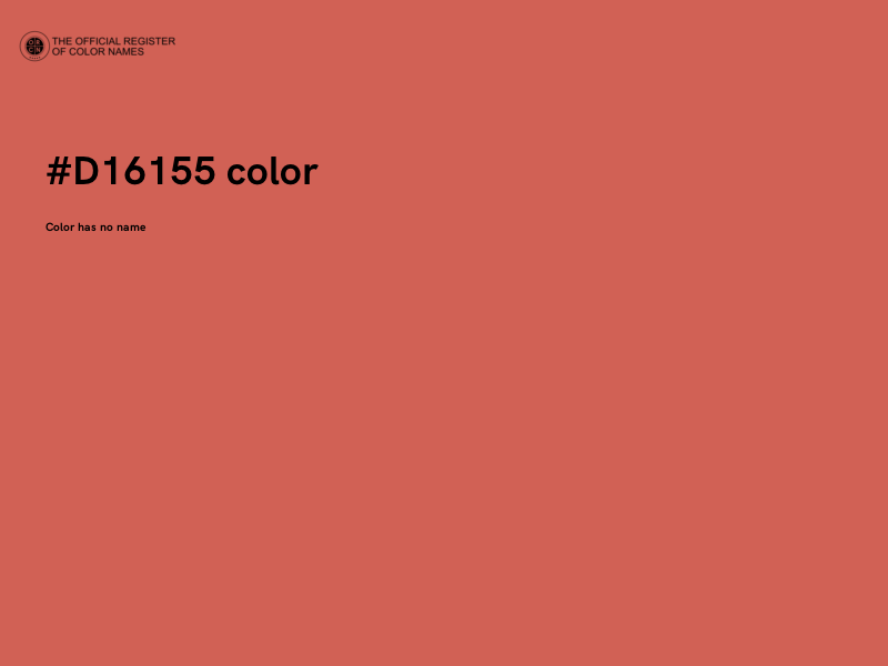 #D16155 color image