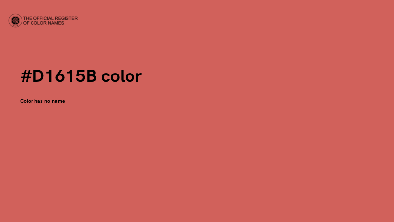 #D1615B color image