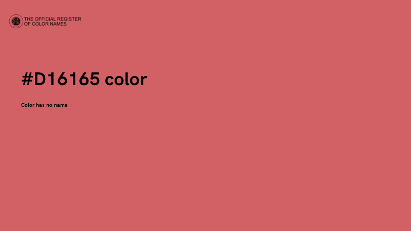 #D16165 color image