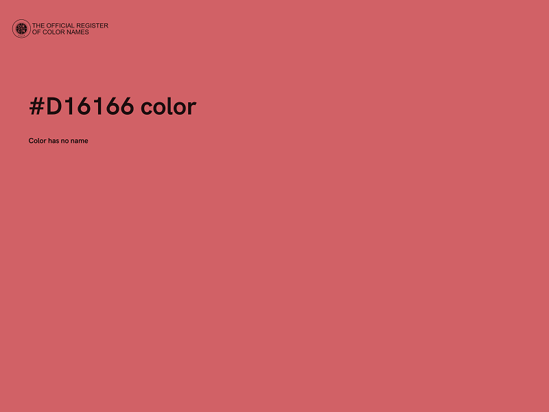 #D16166 color image