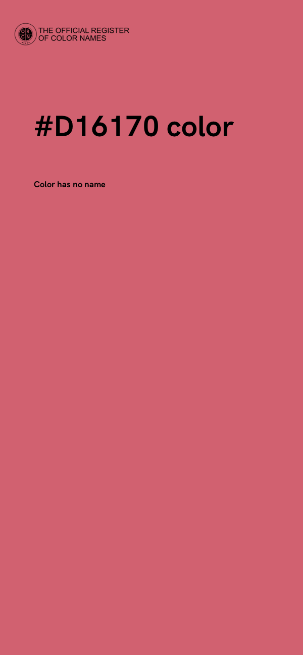 #D16170 color image