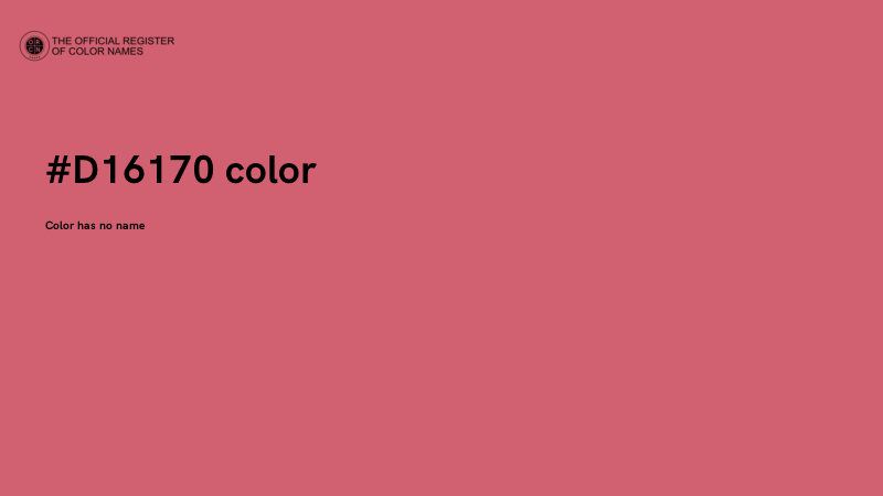 #D16170 color image