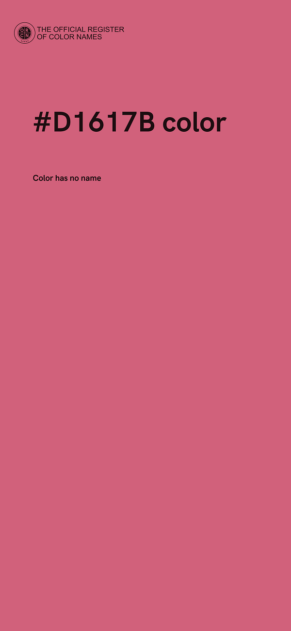 #D1617B color image