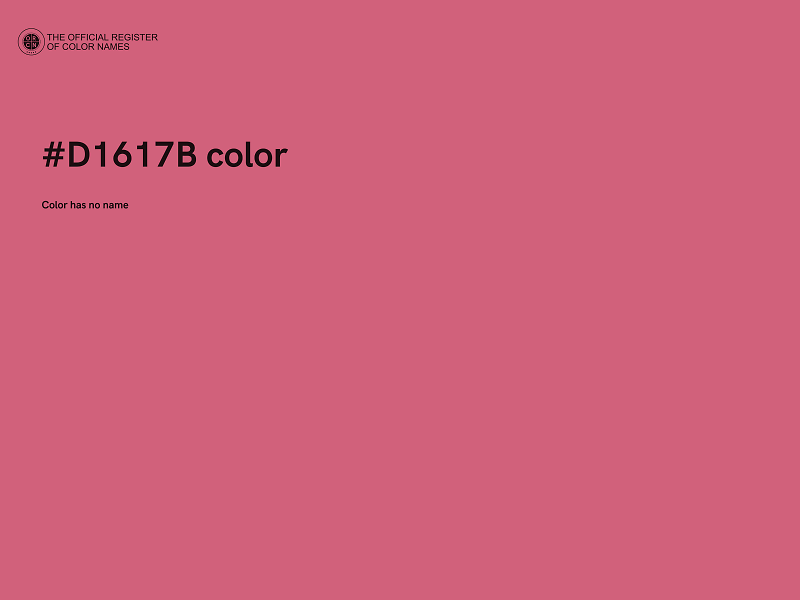 #D1617B color image