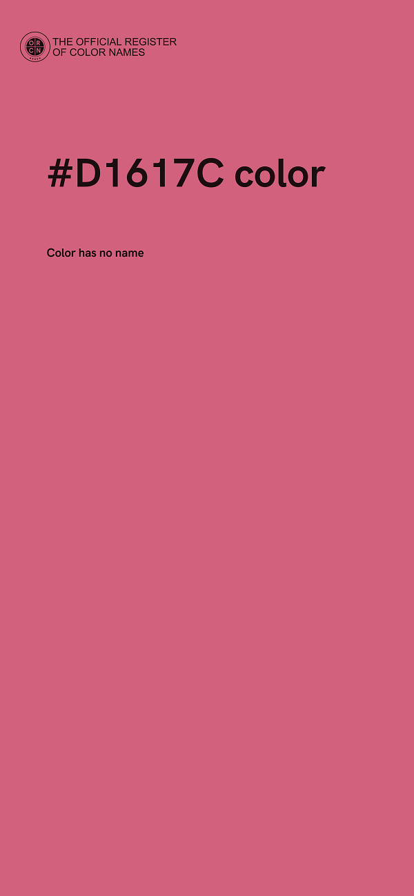 #D1617C color image