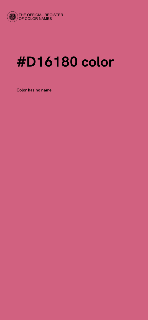 #D16180 color image