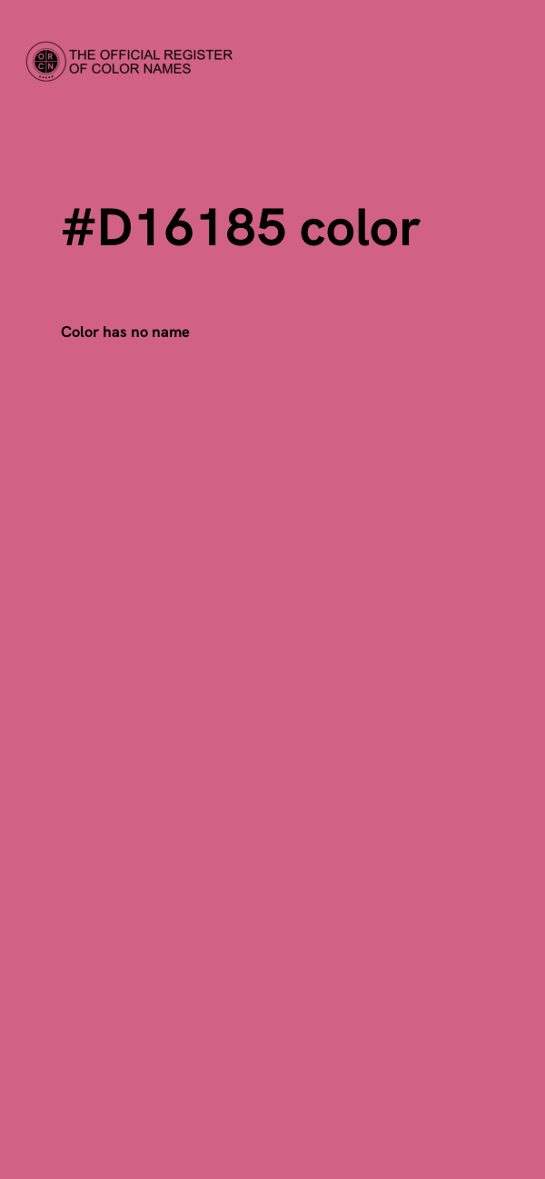 #D16185 color image