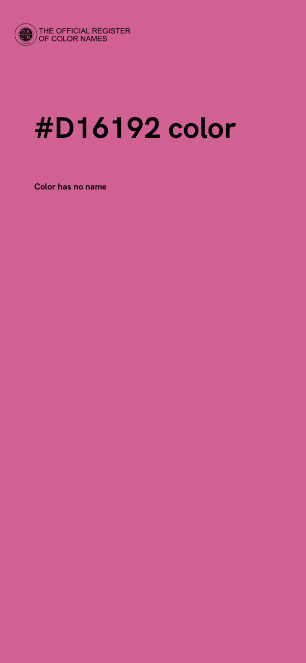 #D16192 color image